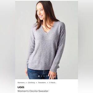 UGG White Cecila Pullover